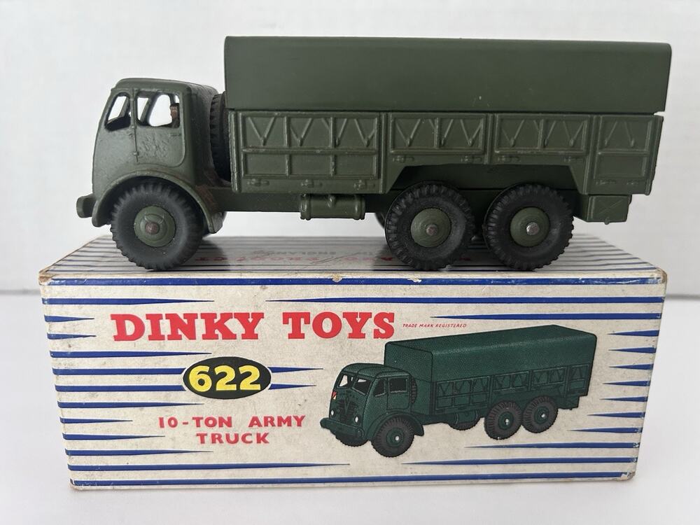 Vintage Dinky Toys 622 Foden 10 Ton Army Truck In Original Box 1954 Near Mint